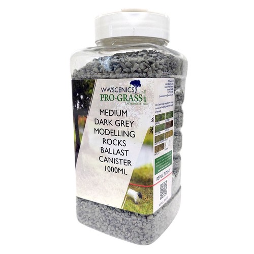 Medium grade dark - grey, ballast