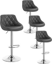 1/2/4x Bar Stools Faux Leather