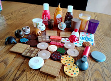 Mixed Lot 46 Pieces Melissa & Doug Wooden Slice & Cookie, Scoop Ice Cream, Drink