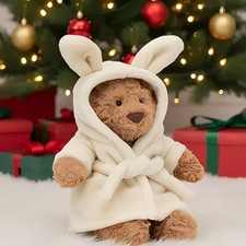 Jellycat Bartholomew Bear Bathrobe plush doll Brand New With Tag+ Dust Bag UK