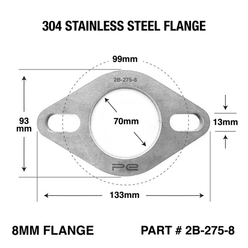 70mm 2 bolt exhaust - 70mm,