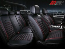 Deluxe Black PU Leather Full Set Seat Covers For Vw Golf Polo Passat Jetta