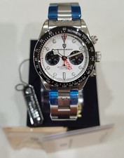 BNIB PAGANI DESIGN PD1718 SPORTS CHRONO PANDA ALL STEEL SEIKO VK64 SAPPHIRE 100m