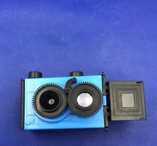Twin Lens Reflex NOMO  Camera 35mm Holga Type Camera Made In China New Blue