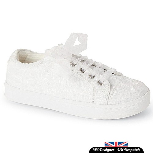 Girls flower girl trainers - girl,