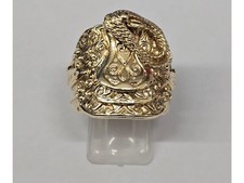 9k Yellow Gold Saddle Ring