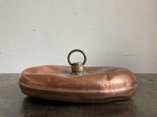 Antique copper bed warmer - copper,