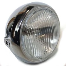 Headlight Round Chrome