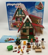 Playmobil 5976 Santas Home, Christmas House Workshop Xmas Tree, Father Christmas