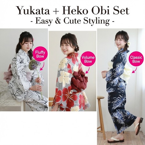 Women yukata set kimono - women's,