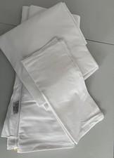 King Size Bedding White Set Ex Hotel Bed  Linen Stock 70% Cotton 30% Polyester 