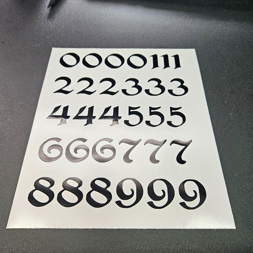 Perry gothic font sticky vinyl - font,