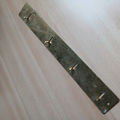 Solid brass hooks plate - solid,