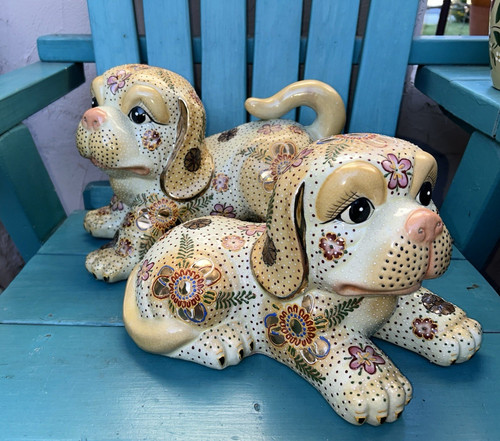China pair foo ceramic - pair, of