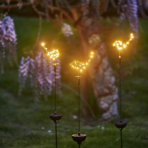 Solar robin garden stake - solar,