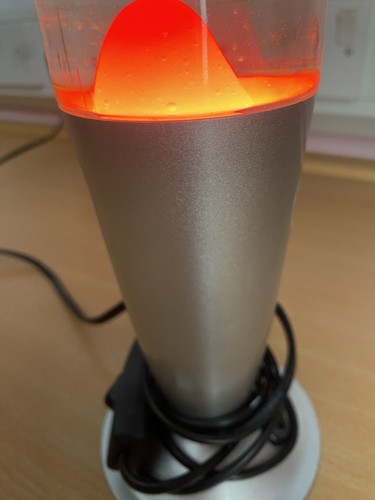 Lava lamp silver orange - lamp,