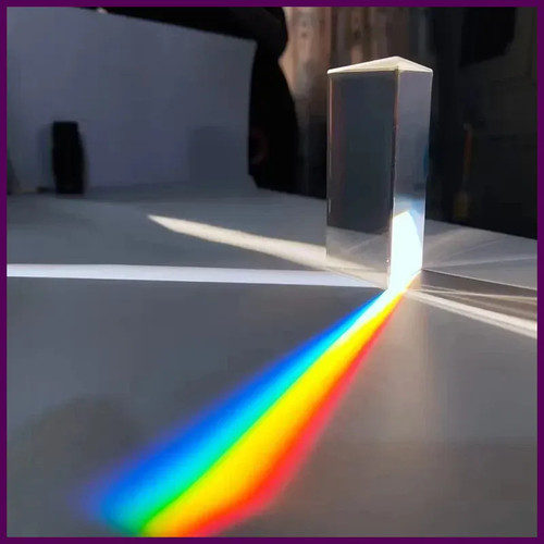 Optical triangular prism right - triangular,