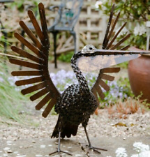 Metal Pelican Twisted Garden