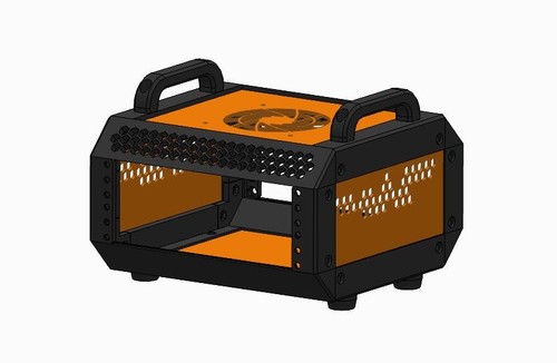 Server rack 3d - rack, 2u