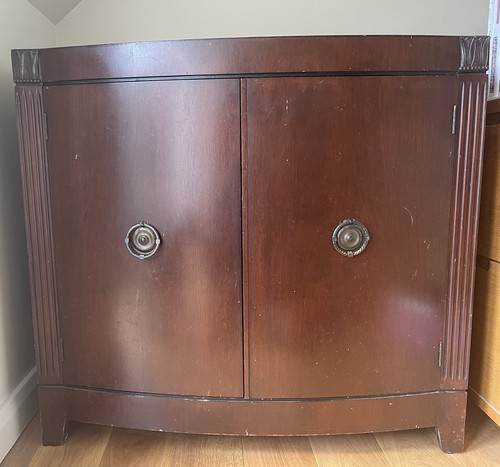 Mahogany drinks cabinet - mahogany,