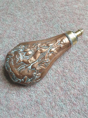 19th centry gunpowder flask - 19th,