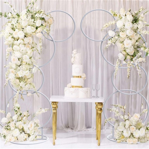 2pcs white hoop - 2pcs, pillar