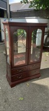 display cabinet with glass doors