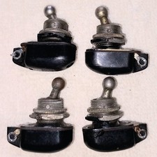 Vintage Bulgin  2A 250v toggle switch x4