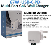 AJP Brand USB-C Type Charger For Dell Pro 13 Premium Power Supply Model: PA13250