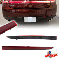 2PCS Red Lens Rear Bumper Bar Reflector Light Kit For 2013-2020 Lincoln MKZ