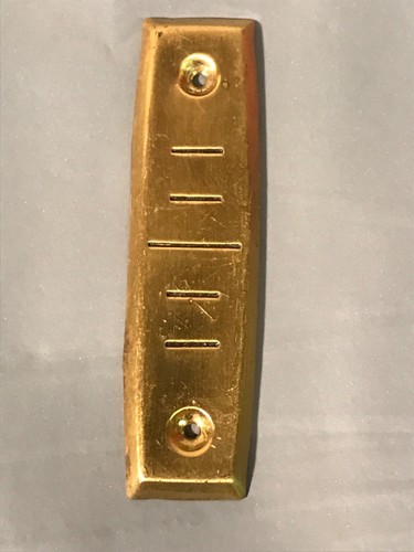 Vintage brass wall - , clock