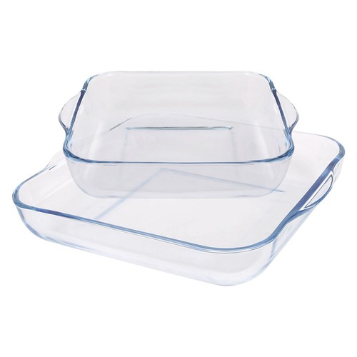 Square glass oven - glass, baking