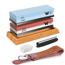 Knife Sharpening Stone Set –