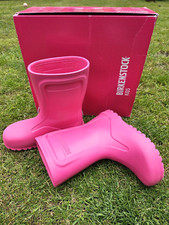 Kids wellington Birkenstock boots- Size: UK 13.5 EU 32 US 1 neon Hot Pink 205mm