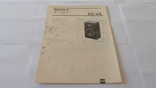 SONY SS-V4 Speakers Original Technical Guide