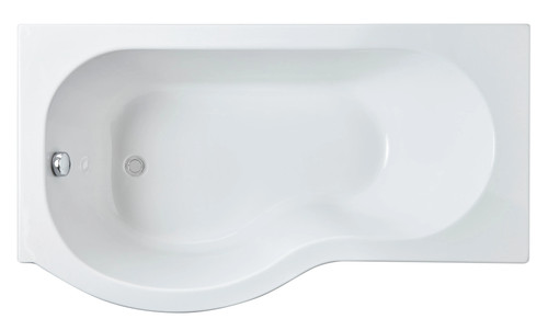 1500mm shaped showerbath lh - 1500mm,