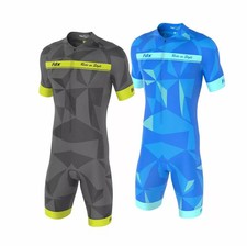 Mens Classic Cycling Skinsuit Stylish Padded One Piece Cycling Tri Suit Set uk
