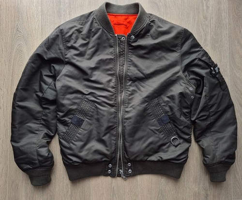 Diesel distressed green bomber