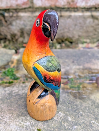 Vtg hand carved - hand, balsa