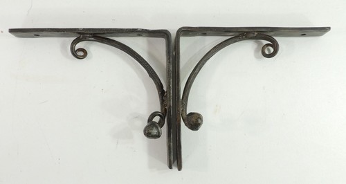 Vintage wrought iron shelf - iron,