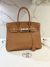 HERMES Birkin 30 gold brown