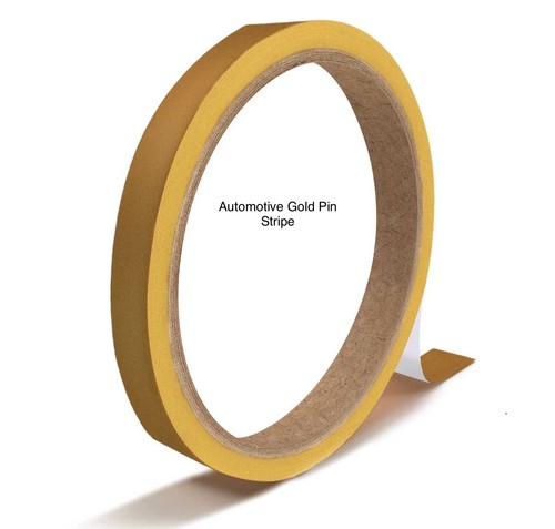 Gold pin stripe paintwork - stripe,