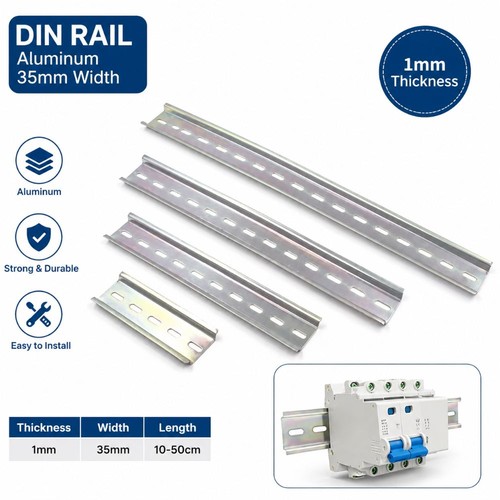 50cm din rail - din, aluminum