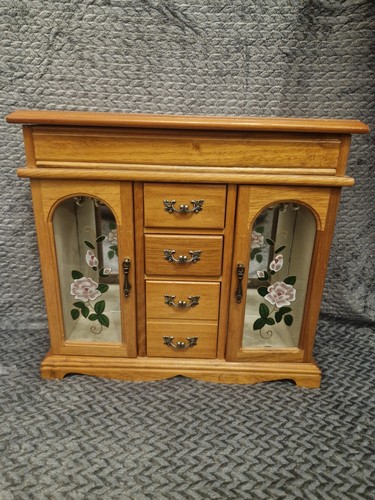 Vintage jewellery box cabinet - vintage, box,