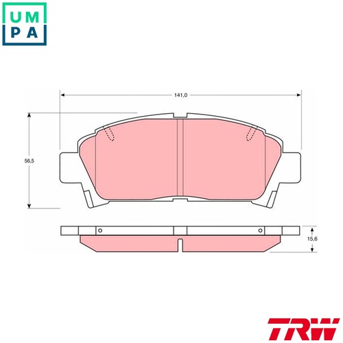 Brake pad set disc - disc,