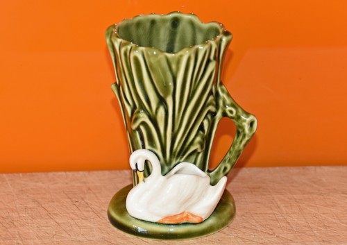 Vintage sylvac green vase - vintage,