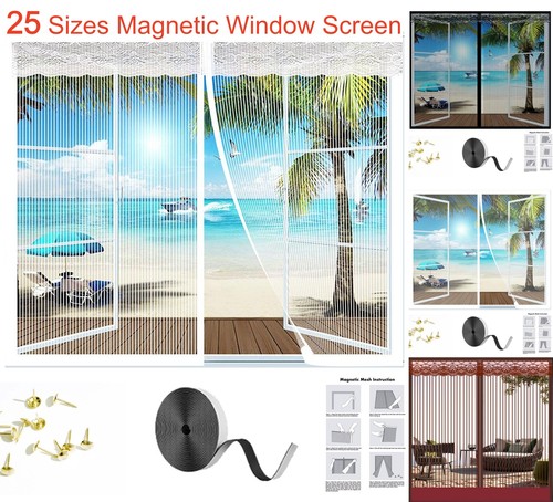 Magnetic window screen net - uk,