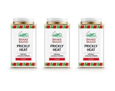 SNAKE BRAND Prickly Heat Cooling Body Powder 140g (Classic, Pack of 3)