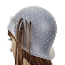 Great Reusable Rubber Hair Colour Highlighting Cap and Metal Hook Tipp