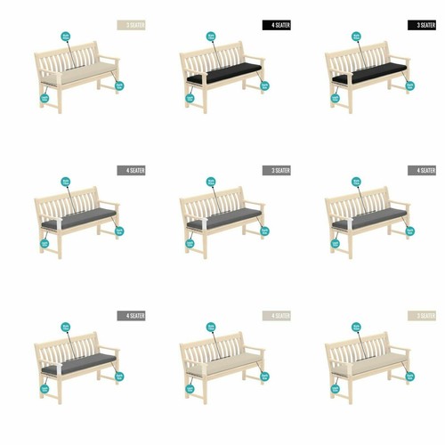 Outdoor seater bench - 2, pad